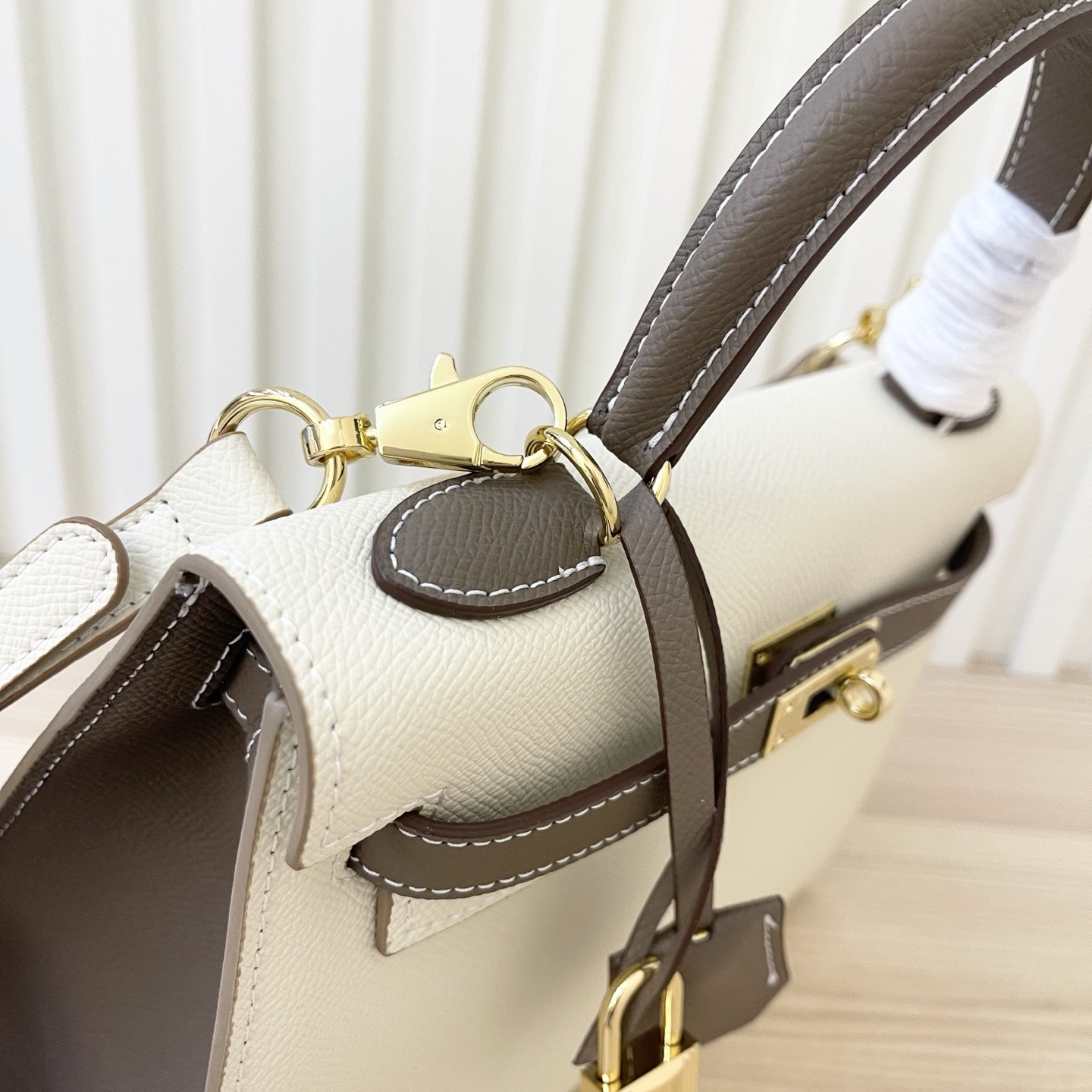 Hermes 28cm Kelly Bag Togo Leather Handbag  Pink