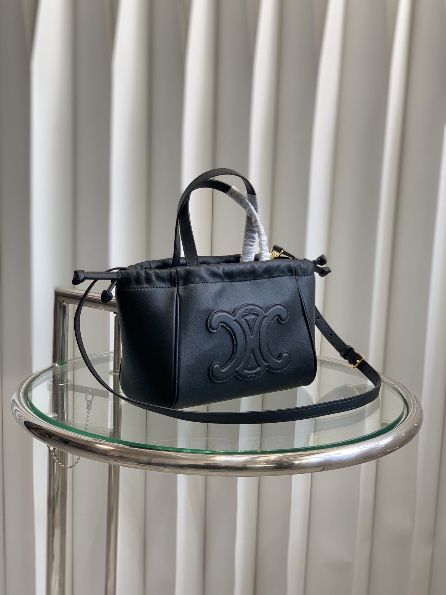 CABAS TRIOMPHE Small Bag Black 111013 LM051 22cm