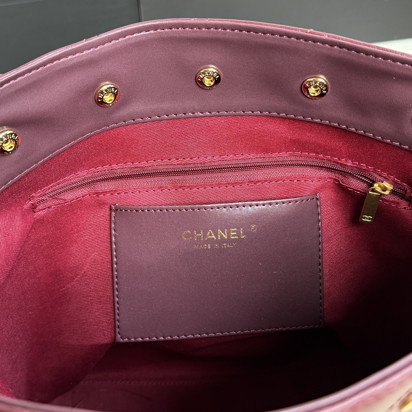 Chanel Studded Bucket Bag 9125