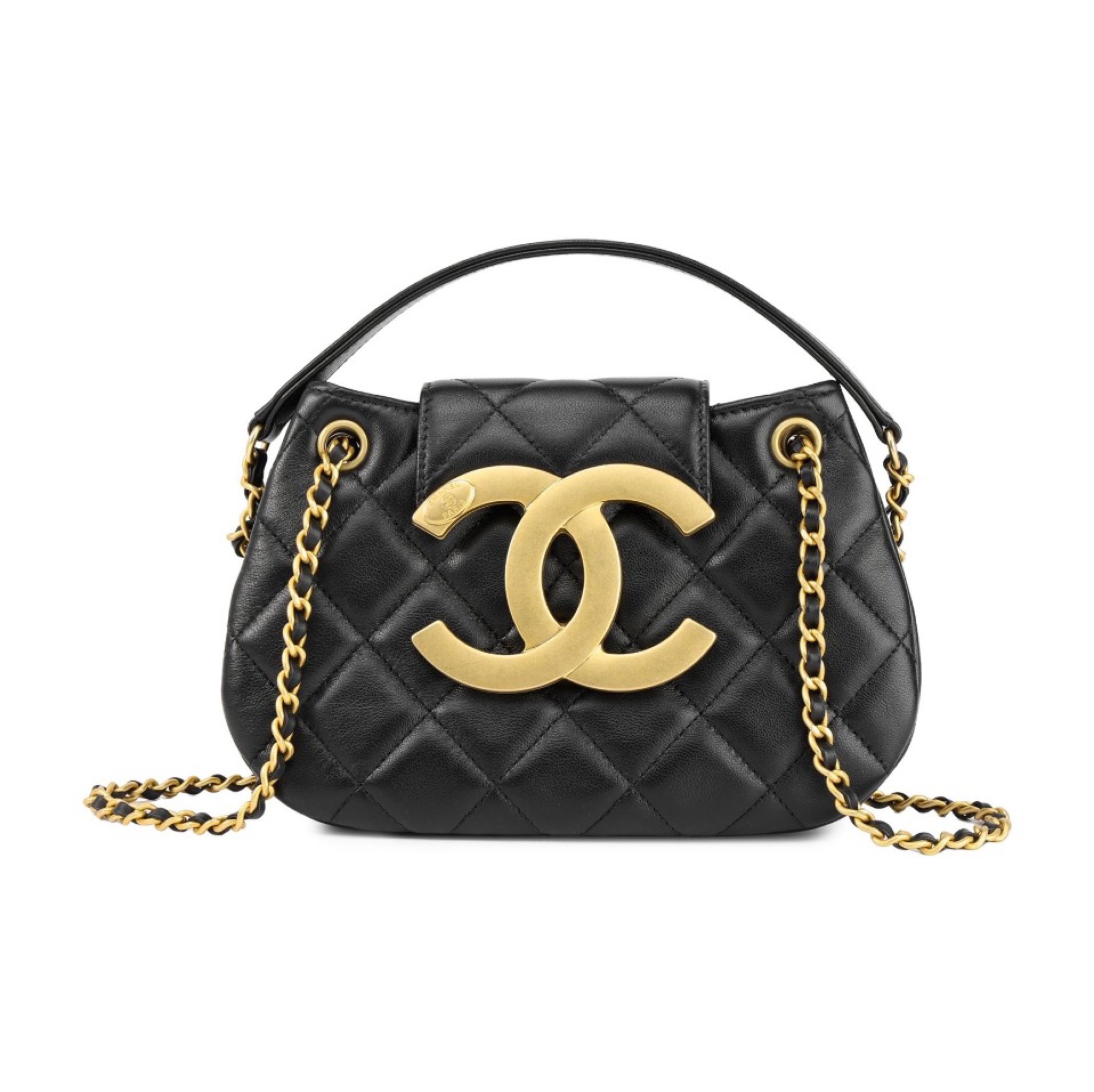 Chanel 24C Vintage Leather Messenger Bag Shoulder Crossbody Bag（Replica）