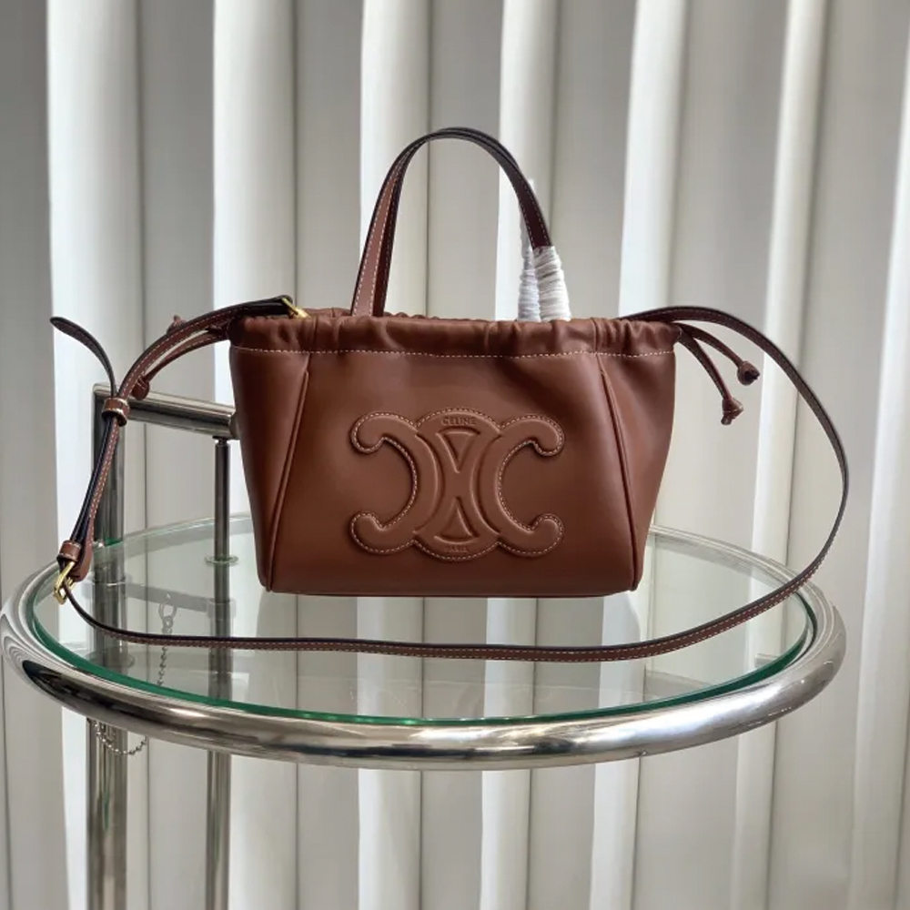 CABAS TRIOMPHE Small Bag Brown 111013 LM051 22cm