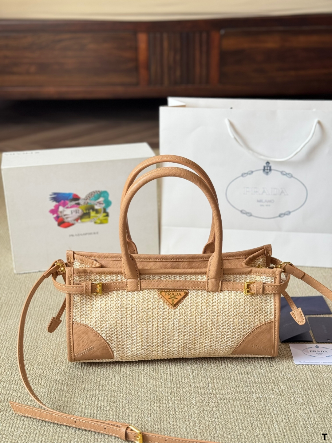 Prada Soft lux Tote 016 DB581591 30-38cm