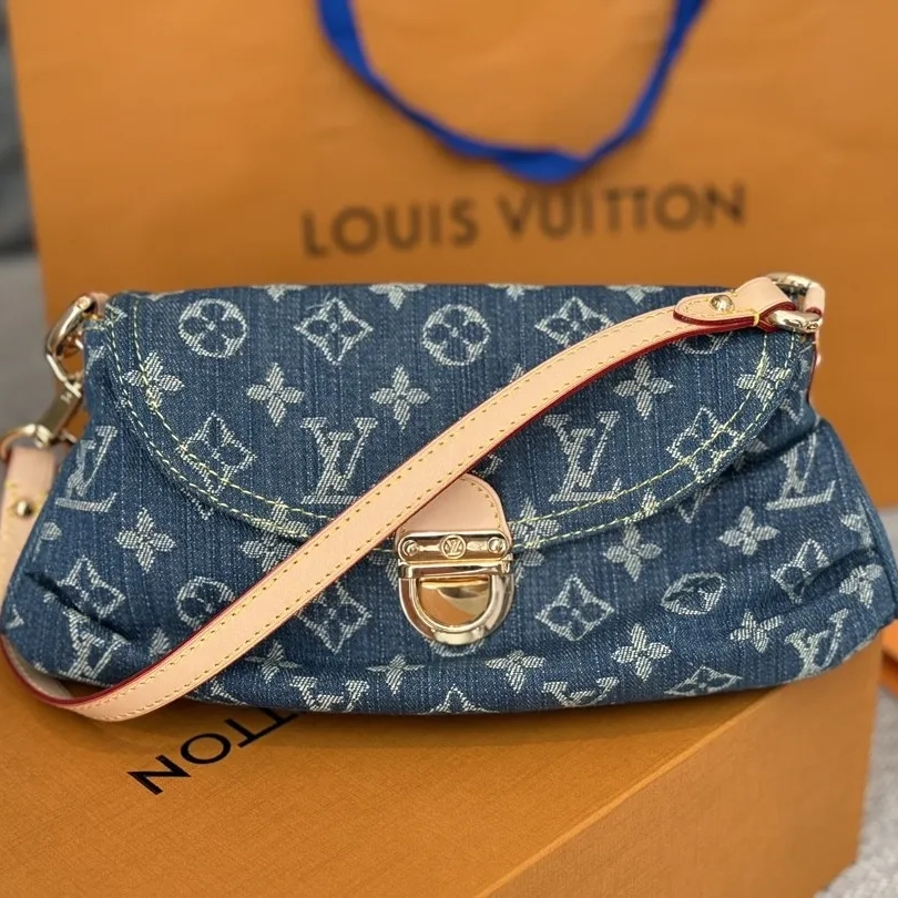 Louis Vuitton LV Denim Shoulder Bag Handbag (Replica)