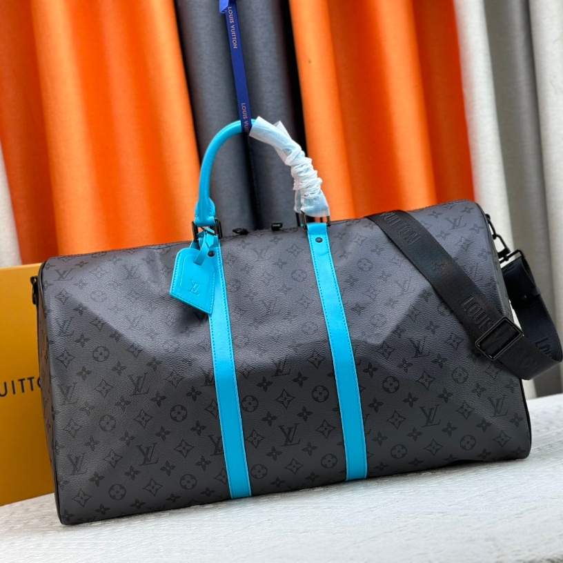 Louis Vuitton  Keepall Bandoulière 45 Travel Bag M11481 M11480 M11482 M41418 Monogram Eclipse Reverse