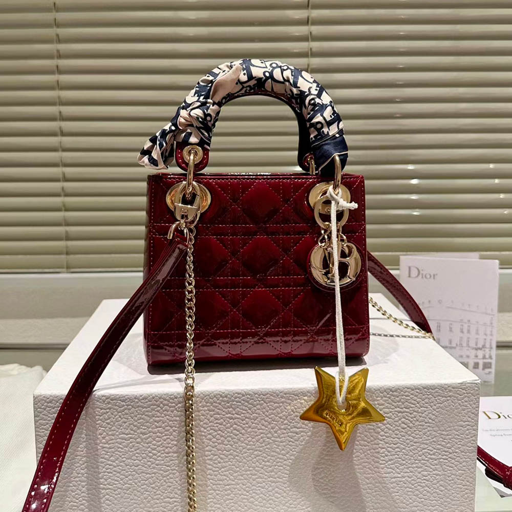 Dior Mini Lady Bag - Lacquered Calfskin (Replica)