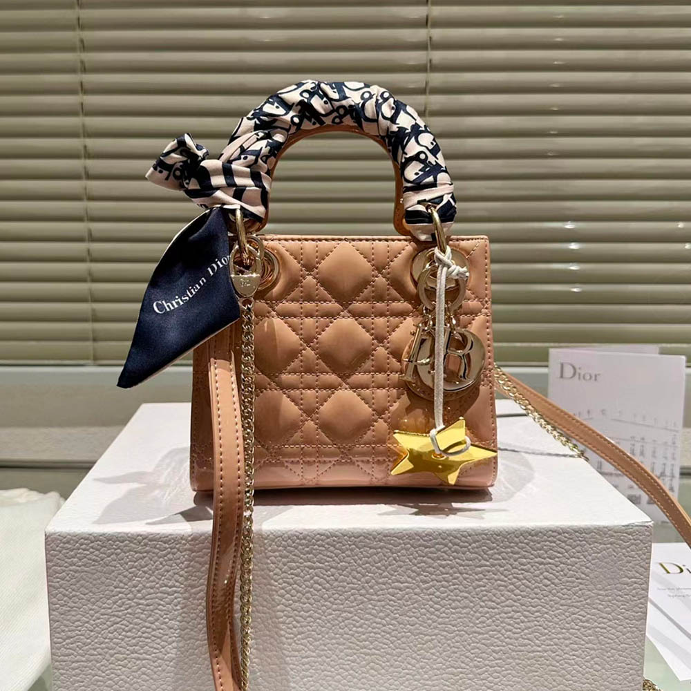 Dior Mini Lady Bag - Lacquered Calfskin (Replica)
