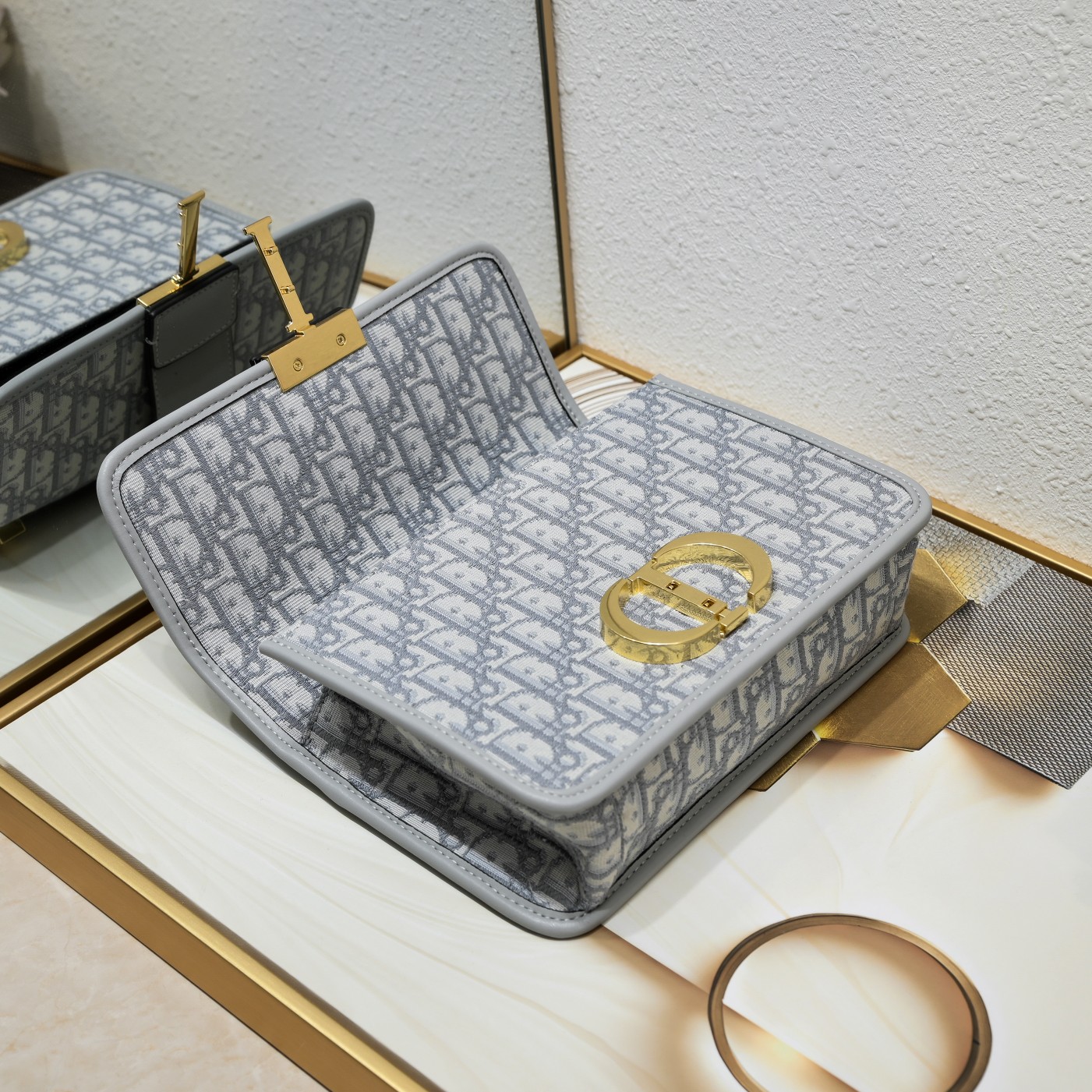 30 Montaigne Bag Gray print CD-1001 XB071 24cm