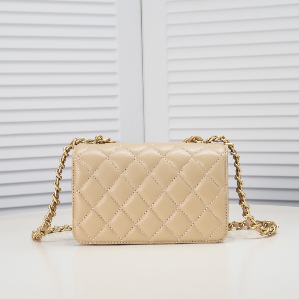 Chanel Soft Sheepskin Chain  Shoulder Bag Handbag