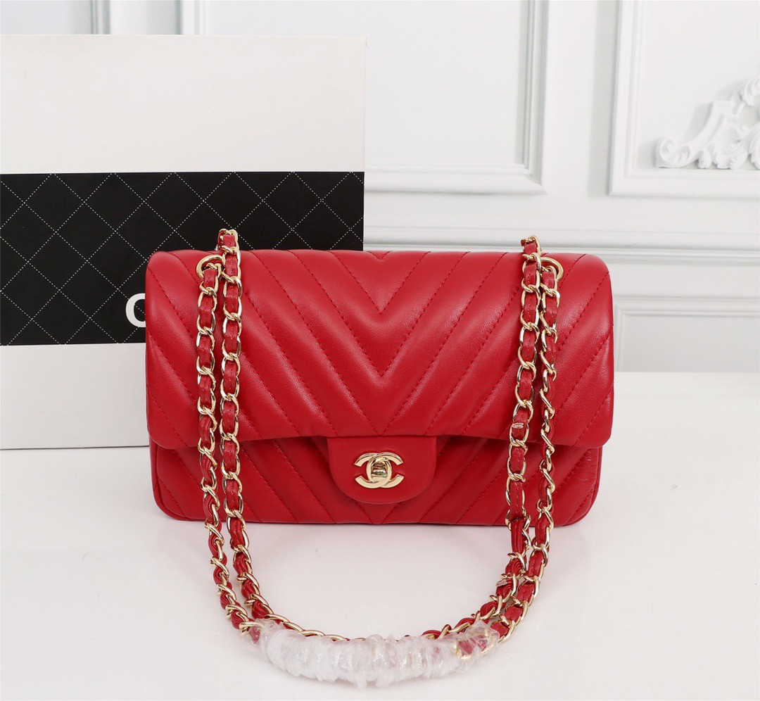 Chanel Clacssic Flap CF Chain Shoulder Strap Bag (Replica）