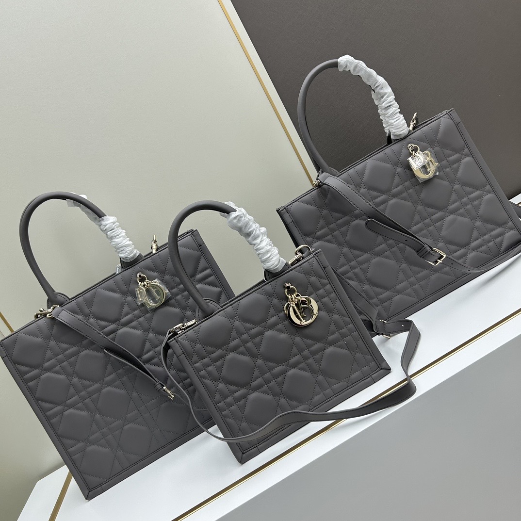 DIOR Book Tote Lambskin Leather Shoulder Bag Handbag(Replica)