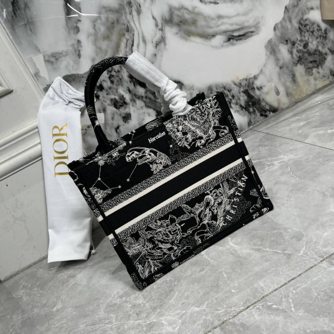 10A + top quality Small Dior Book Tote 0175 XB012 26cm