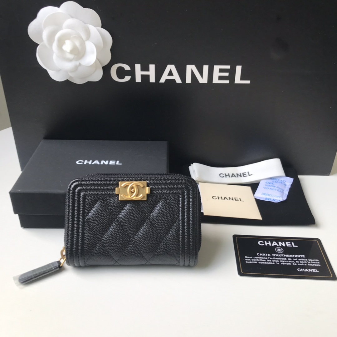 CHANEL BOY CHANEL ZIPPED COIN PURSE