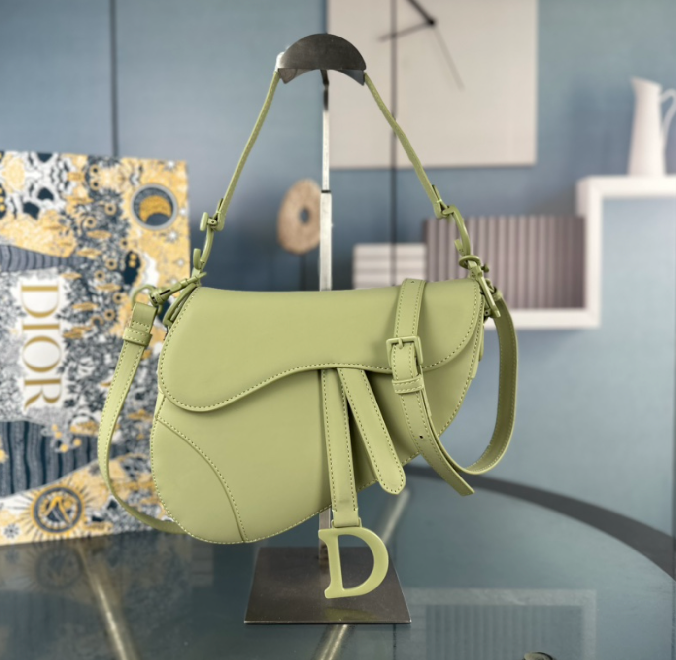 Dior Saddle Bag Matte Leather Shoulder Bag  (Replica)