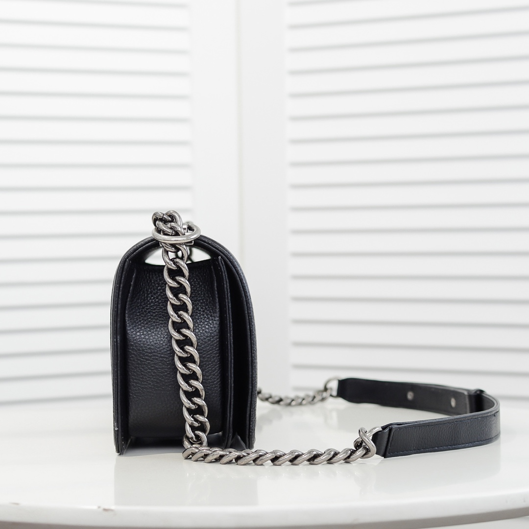 Chanel Leboy litchi or lychee pattern Shoulder Bag Handbag