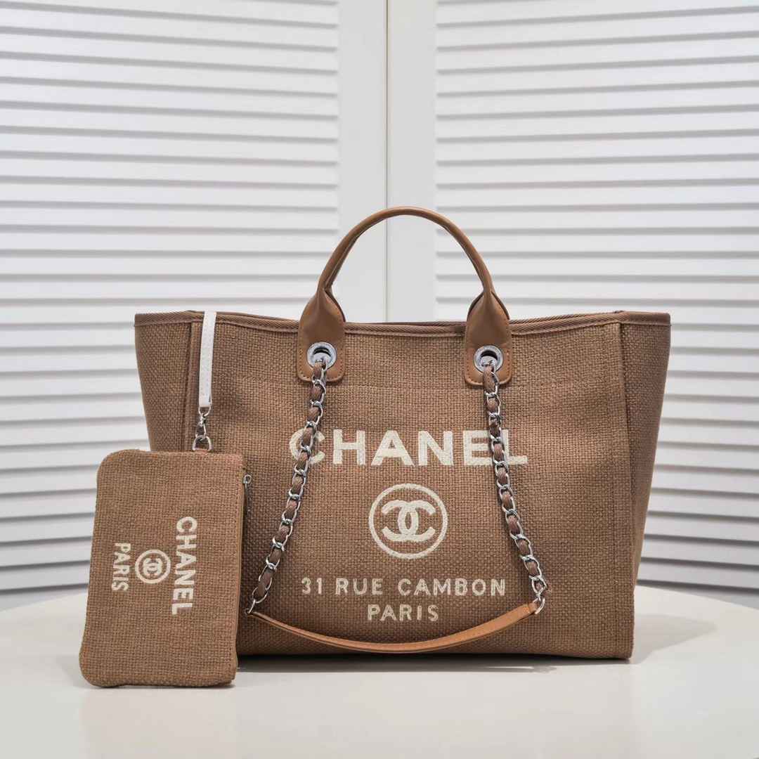 Chanel Tote Bag Canvas Totes Handbag (Replica)