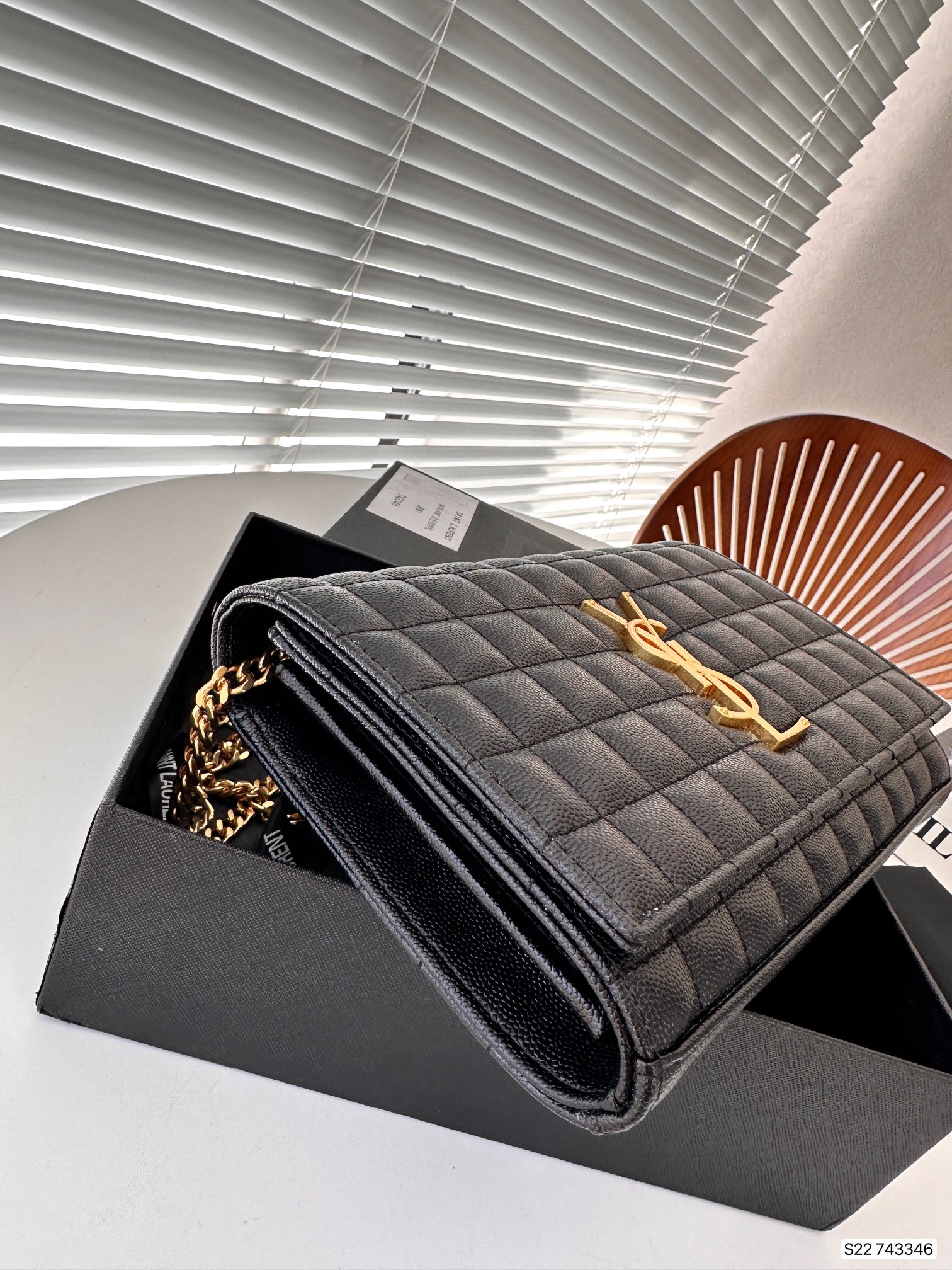 YSL Cassandre Chain Bag 743346 DB571 22.5cm