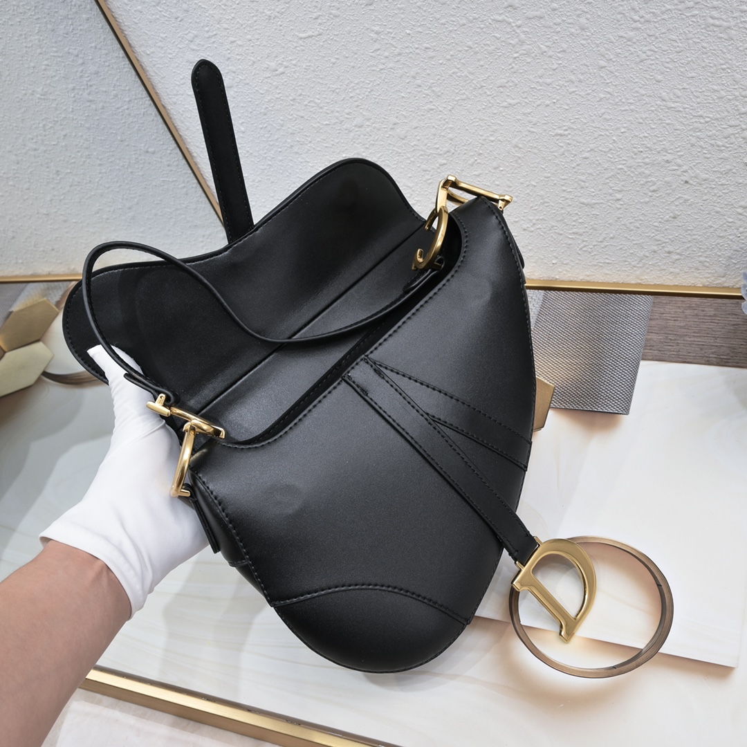 Saddle Bag Black with weave strap 1033 XB012 25.5cm