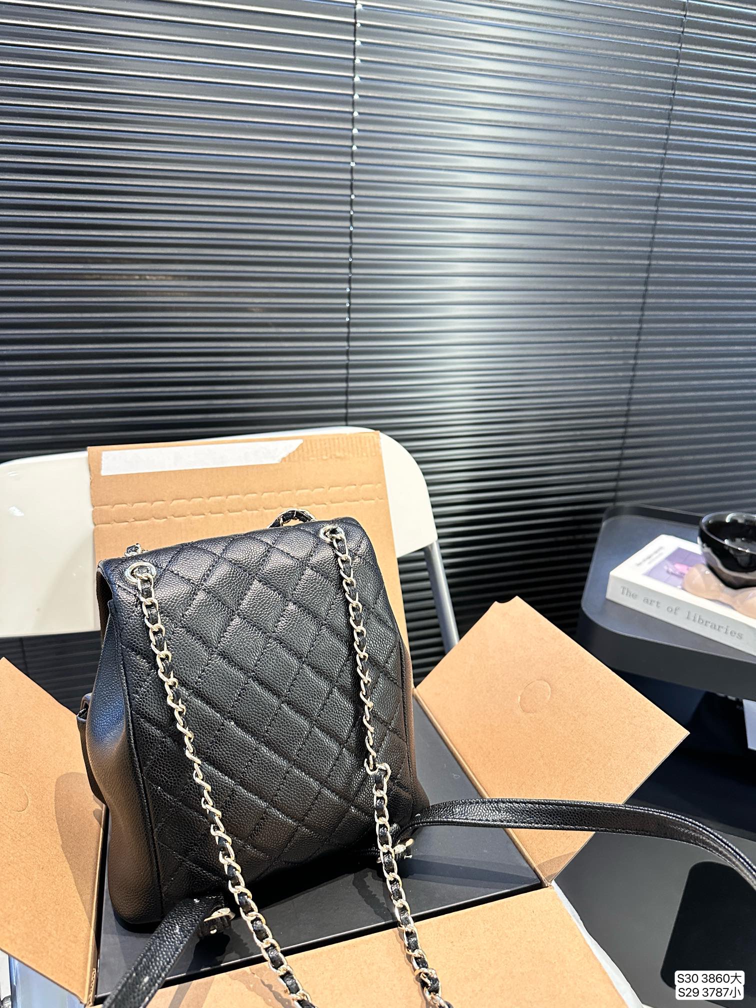 Chanel Backpack 3860 LLS012 17-20cm