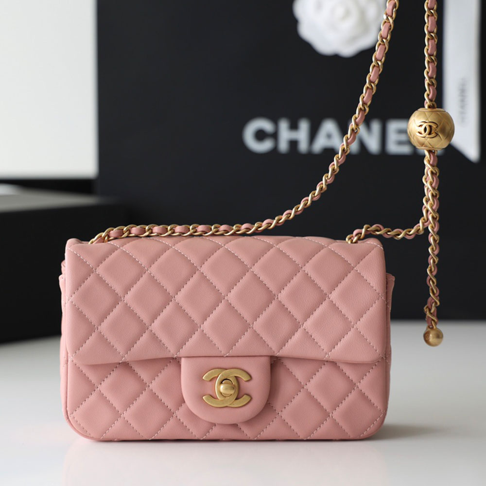 Chanel CF Calfskin Golden Ball 20CM Shoulder Bag（Replica）