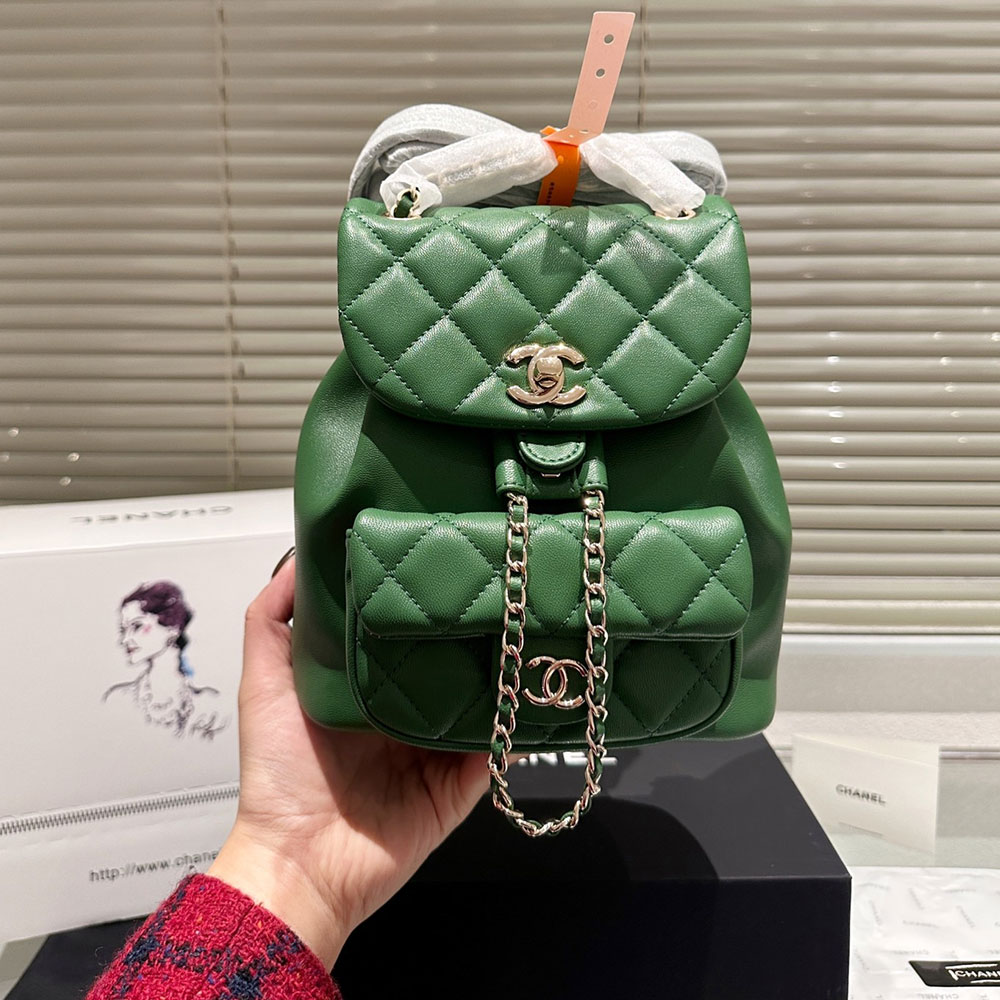 Chanel  Duma A Plaid Backpack  Bag (Replica）