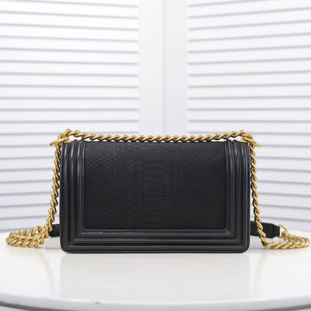 Chanel Leboy snake pattern Shoulder Bag Handbag