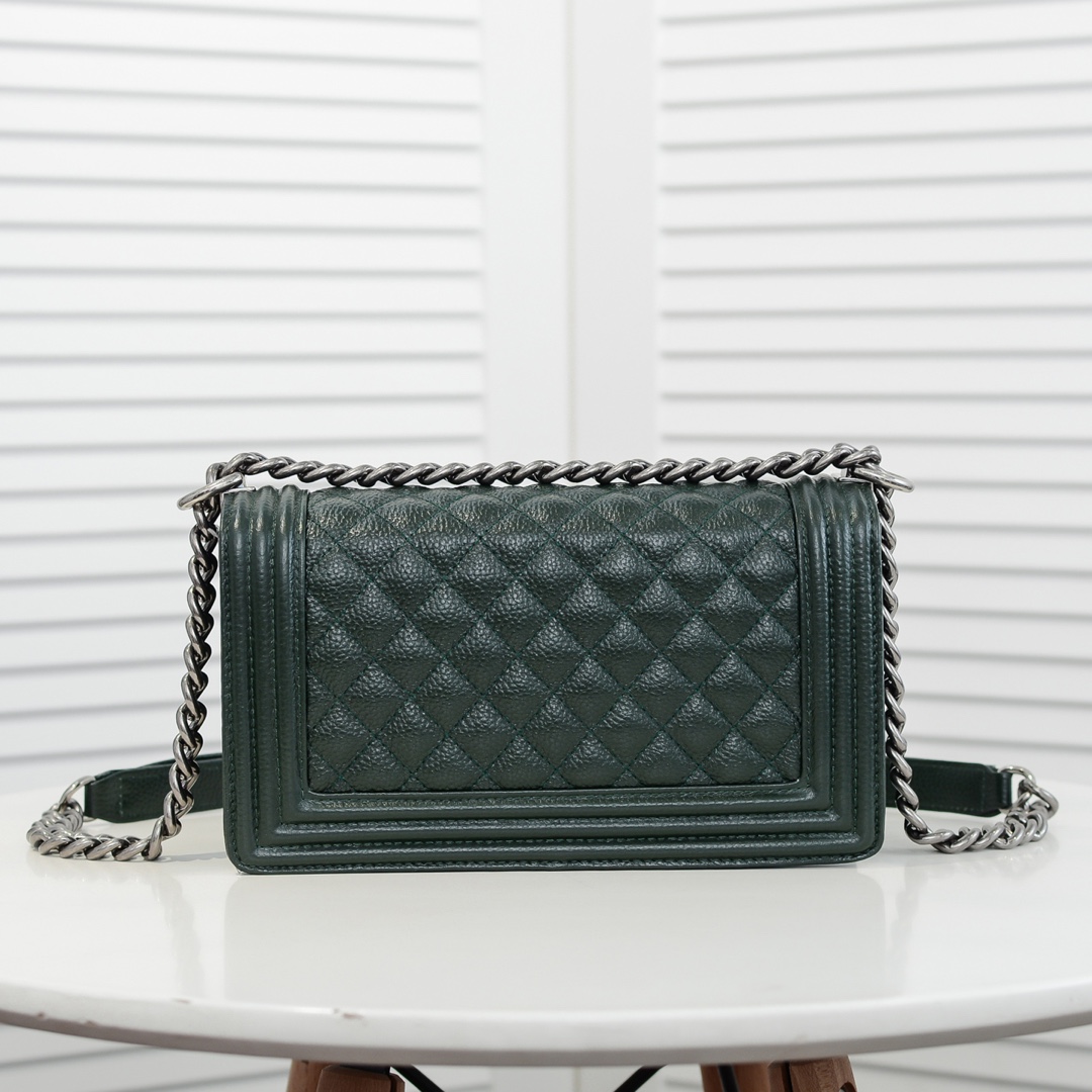 Chanel Leboy litchi or lychee pattern Shoulder Bag Handbag