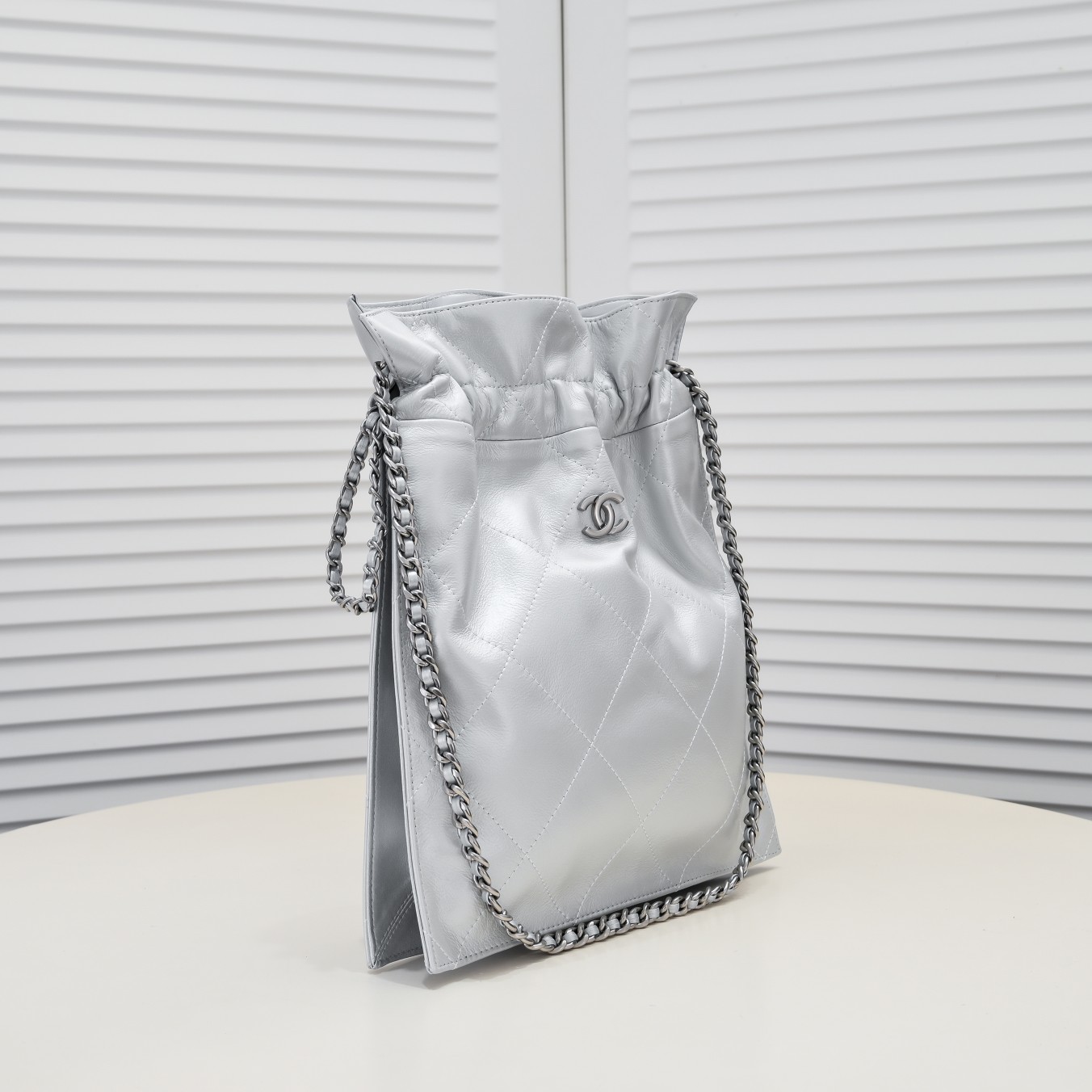 Chanel Drawstring Trash Bag Shoulder Bag Handbag