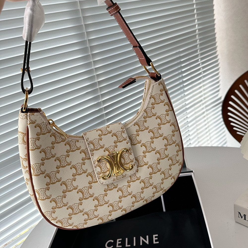 Celine Triomphe Canvas&Leather hand shoulder bag (Replica)