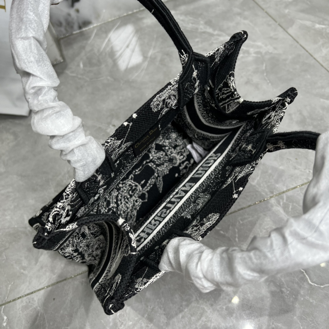 10A + top quality Small Dior Book Tote 0175 XB012 26cm