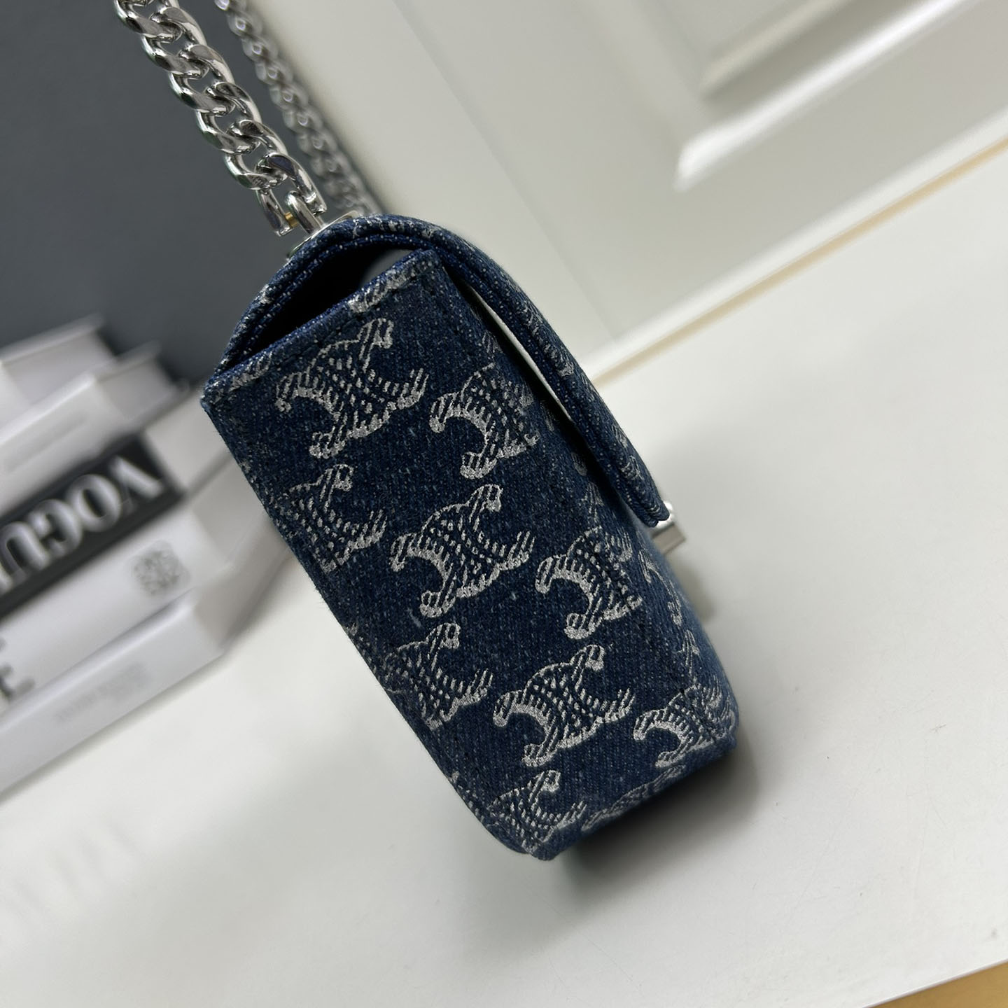 Celine Triomphe  Handbag Shoulder Bag Chain Strap Crossbody Bag 10A (Replica)