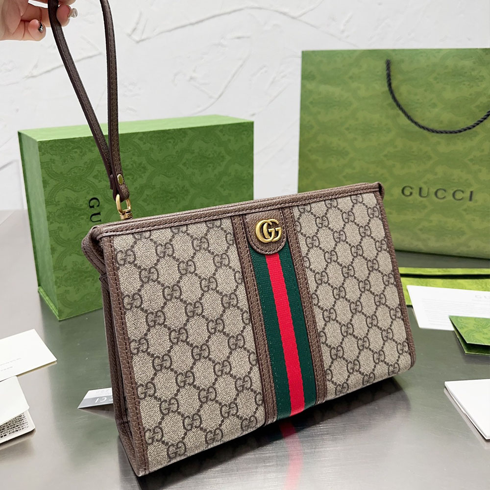 Gucci Unisex Handheld Wallet Bag Clutch Toiletry Bag （Replica）
