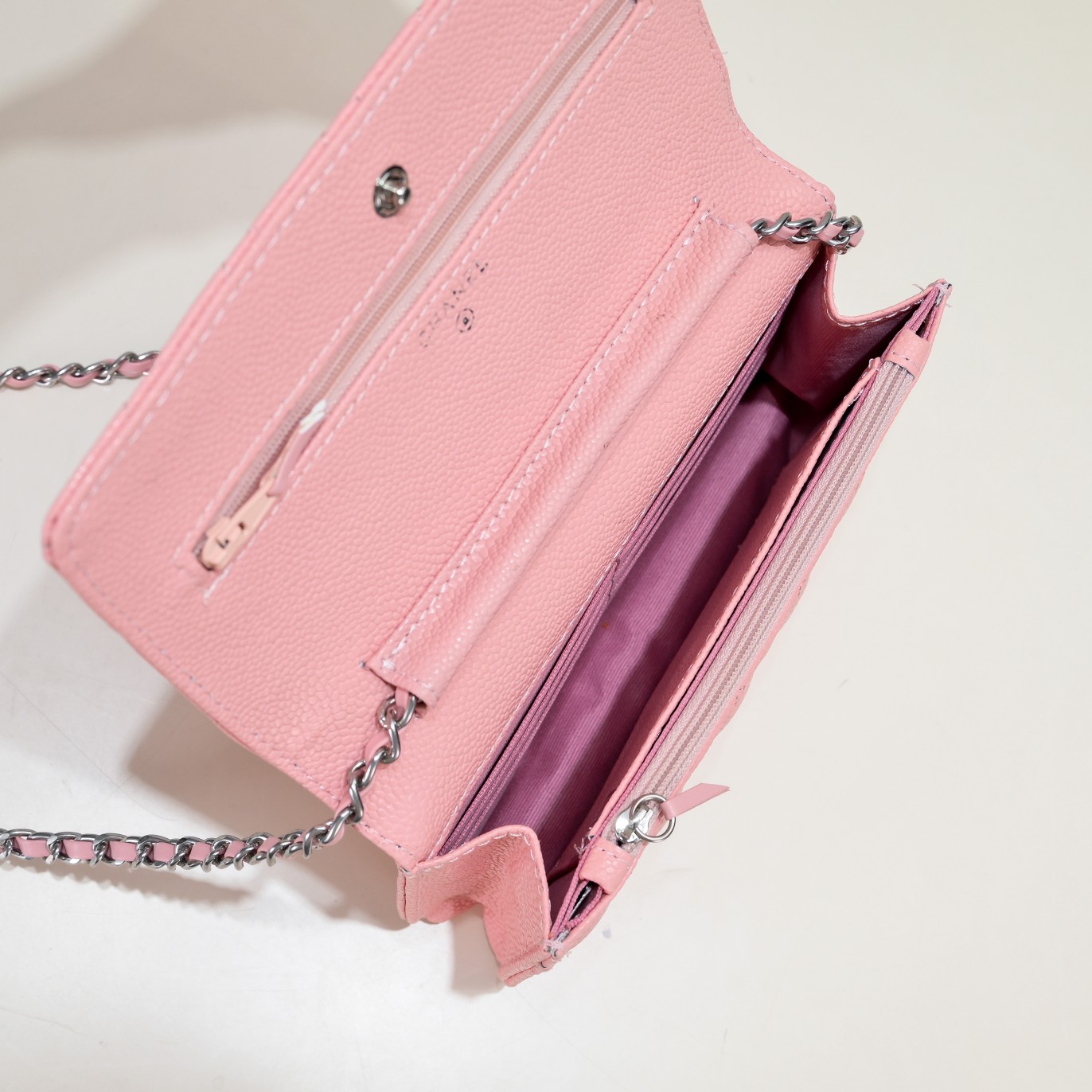 Chanel Woc Caviar Classic Silver Hardware Shoulder Bag Handbag