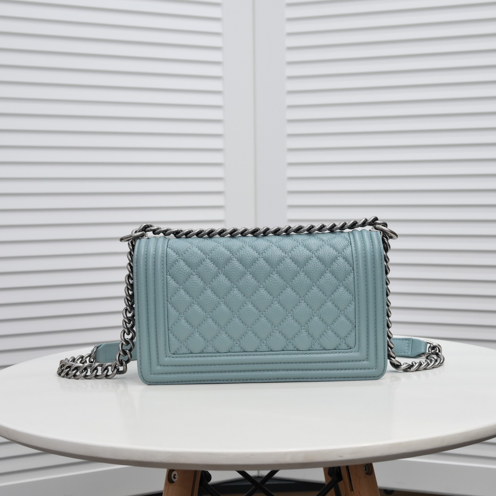 Chanel Leboy litchi or lychee pattern Shoulder Bag Handbag