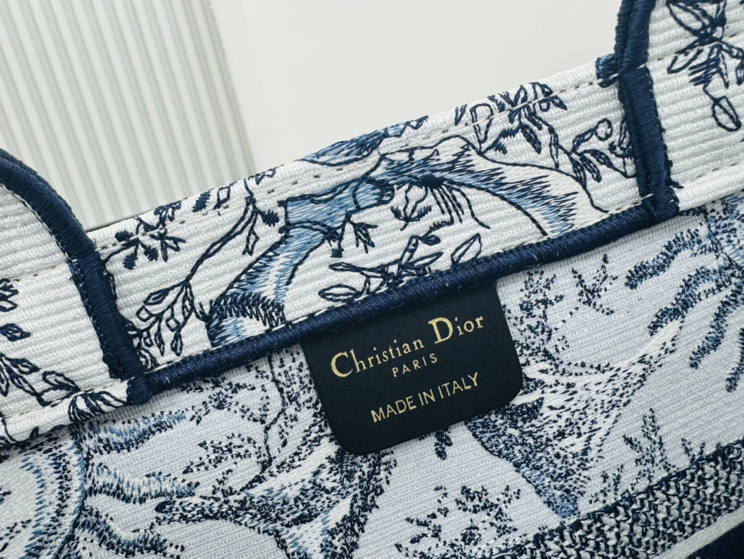 Dior Book Tote Embroider Medium Shoulder Bag Handbag