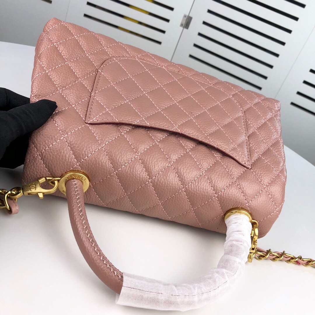 Chanel Pink Large Shoulder Bag Handbag