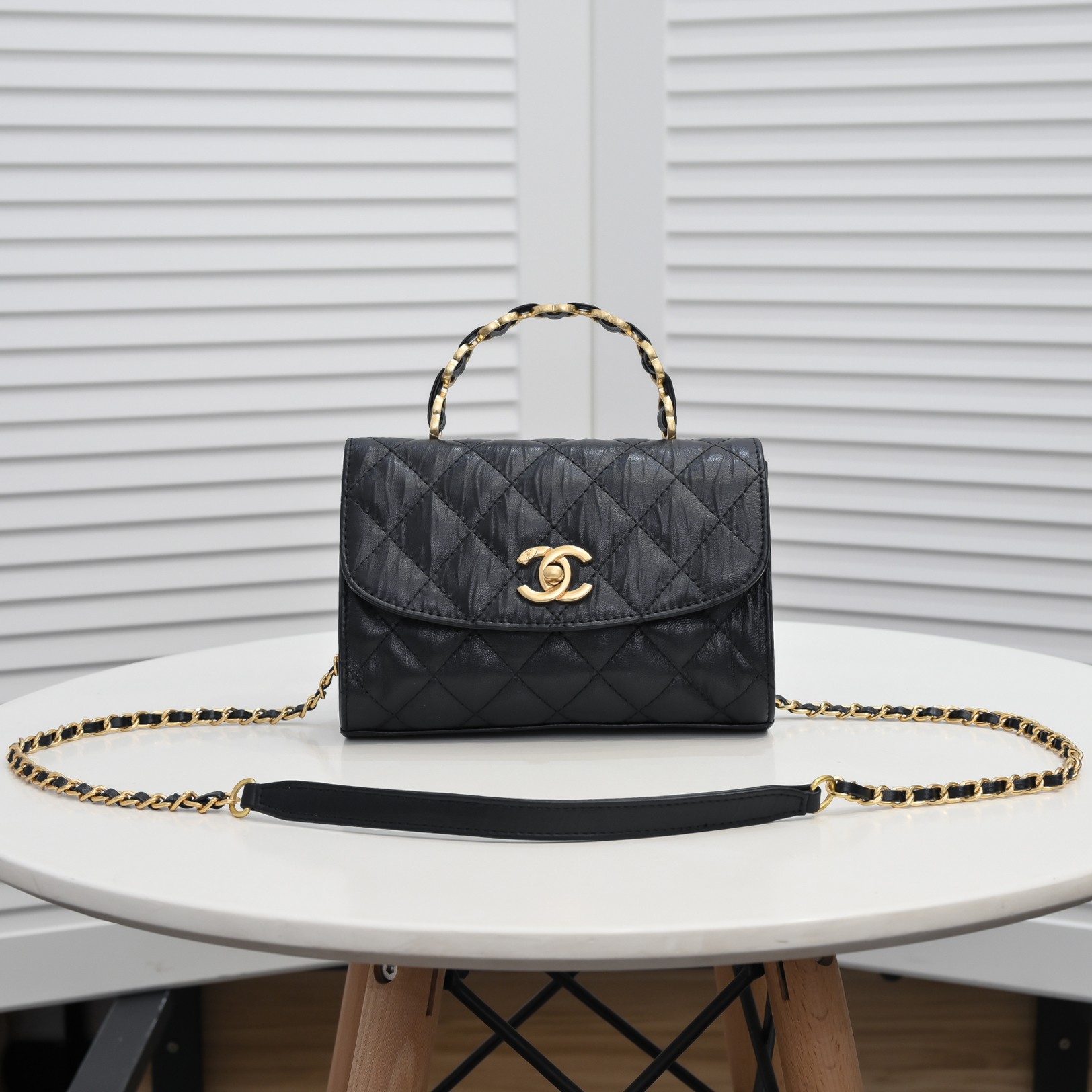 Chanel Handle Double C  Shoulder Bag Handbag