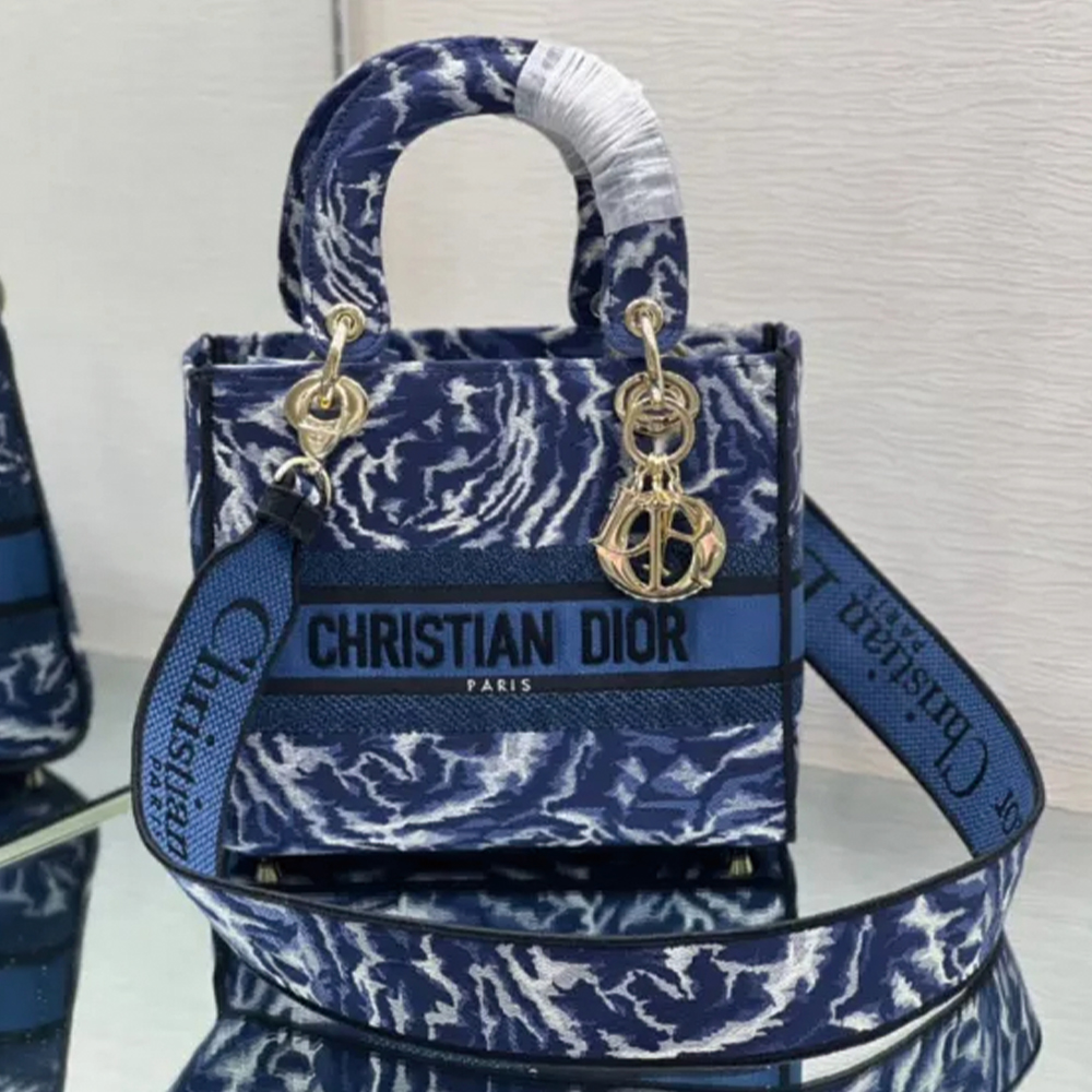 10A + top quality Dior Medium Lady D-Lite Bag M0565 LM003 24cm