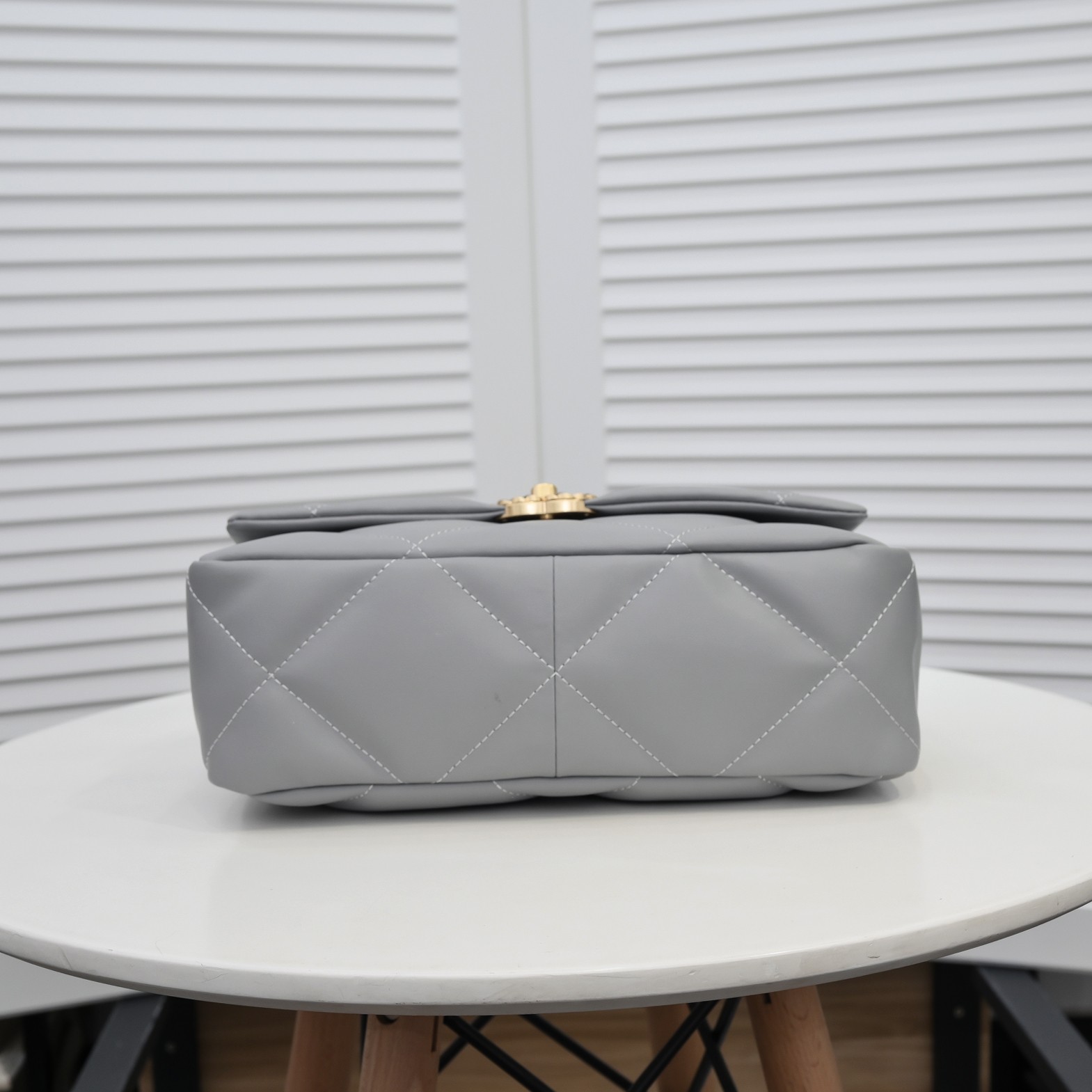 Chanel Lambskin Quilted Medium19 Flap Shoulder Bag Handbag