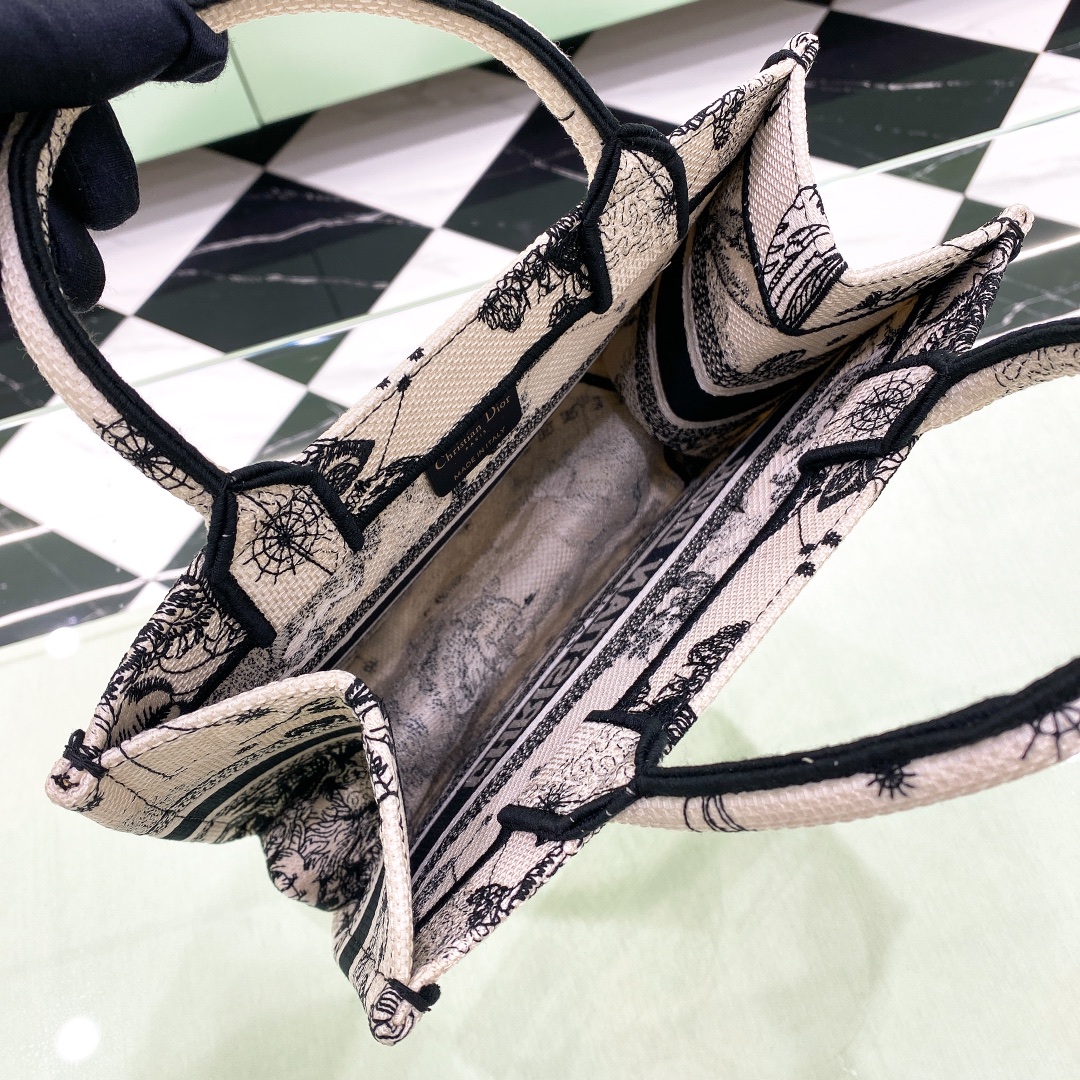 10A + top quality Small Dior Book Tote 1265 DLAM012 26.5cm