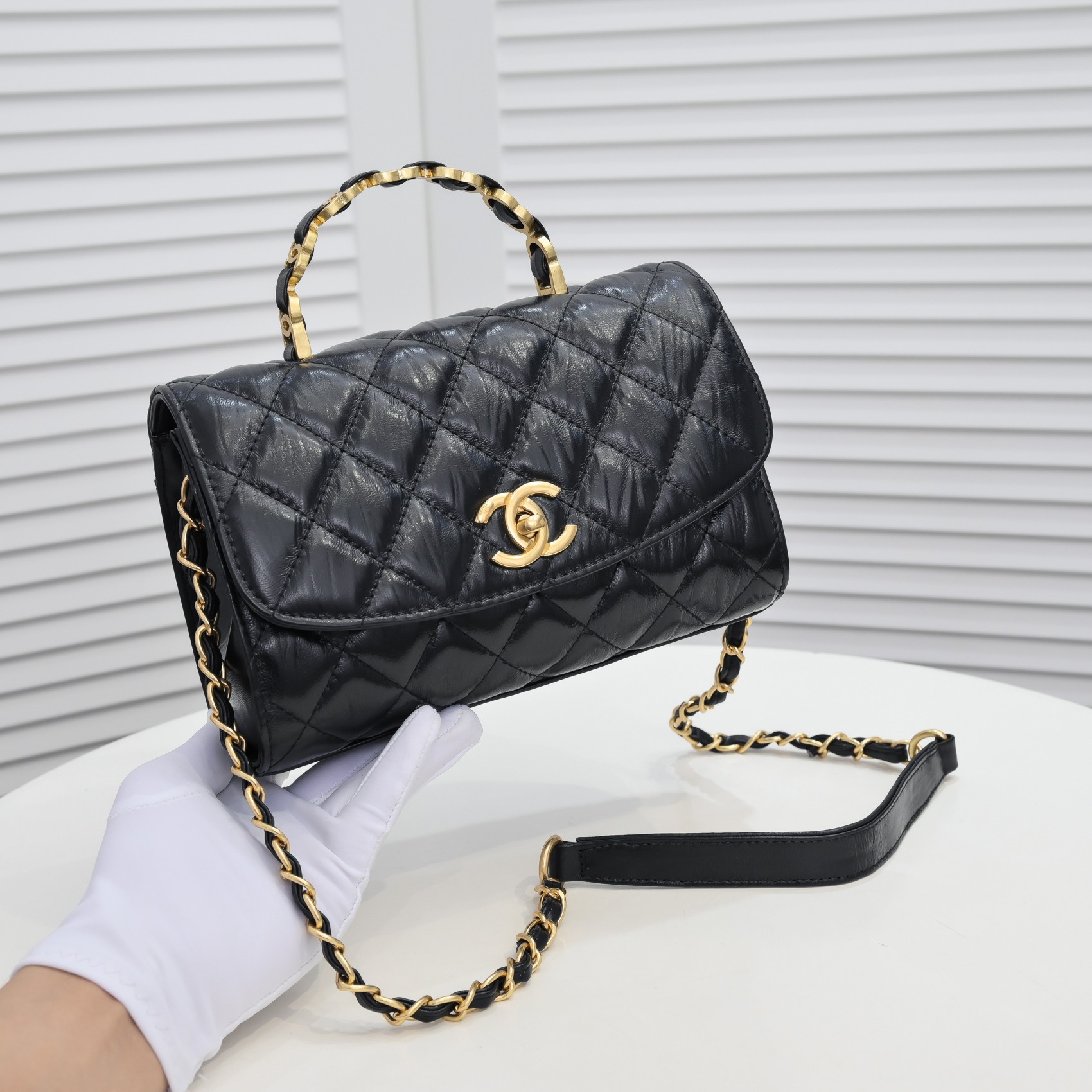 Chanel Handle Double C  Shoulder Bag Handbag
