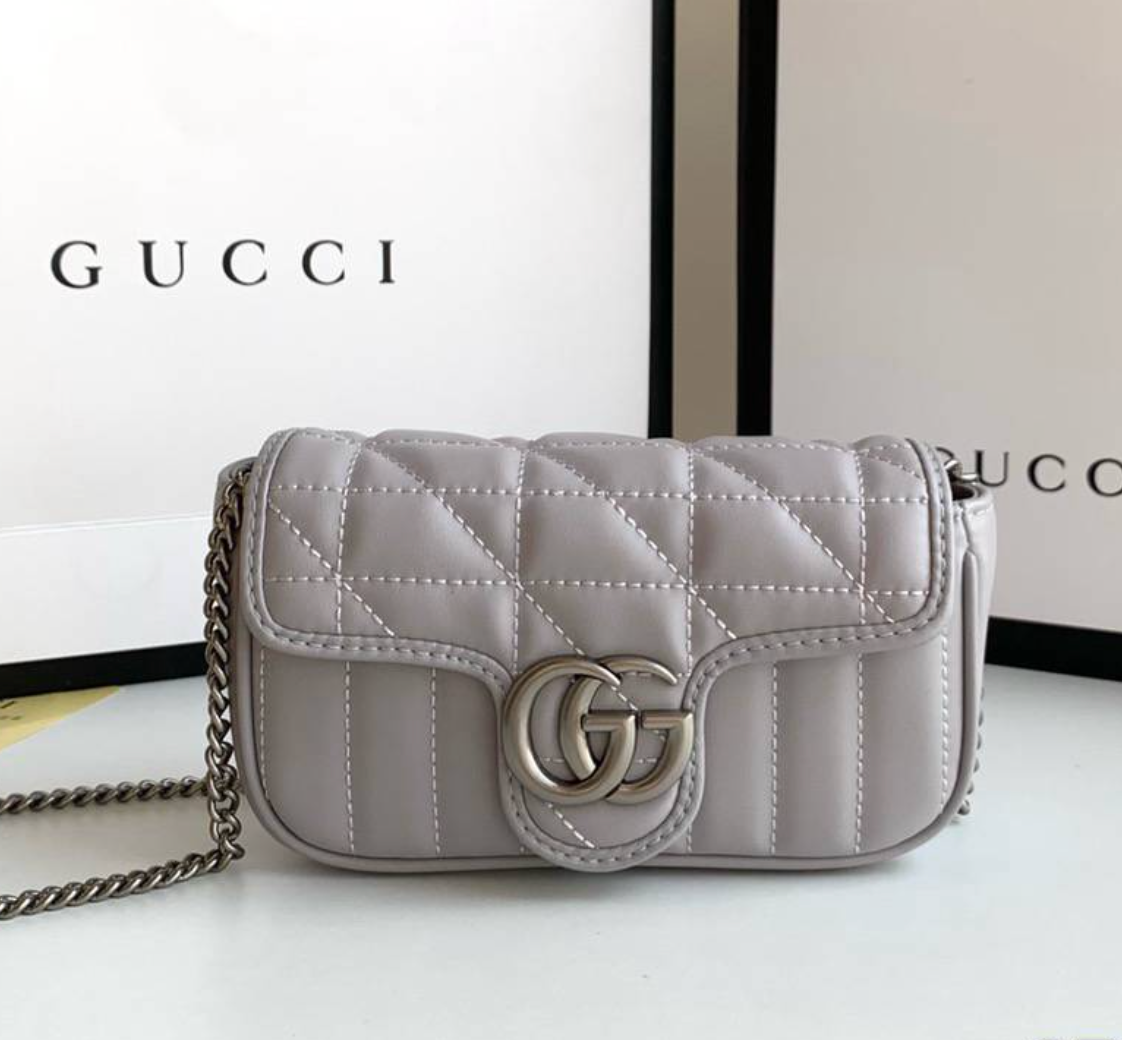 Gucci GG Marmont -Vertical stripes Shoulder Bag Handbag(Replica)