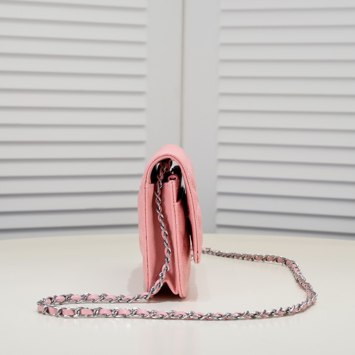 Chanel Woc Caviar Classic Silver Hardware Shoulder Bag Handbag