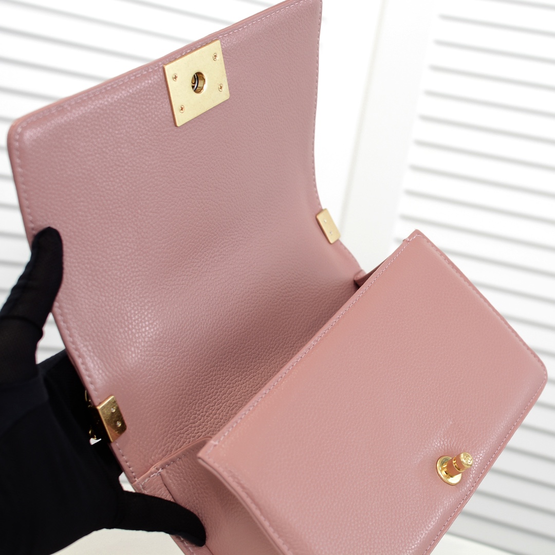 Chanel Leboy litchi or lychee pattern Shoulder Bag Handbag