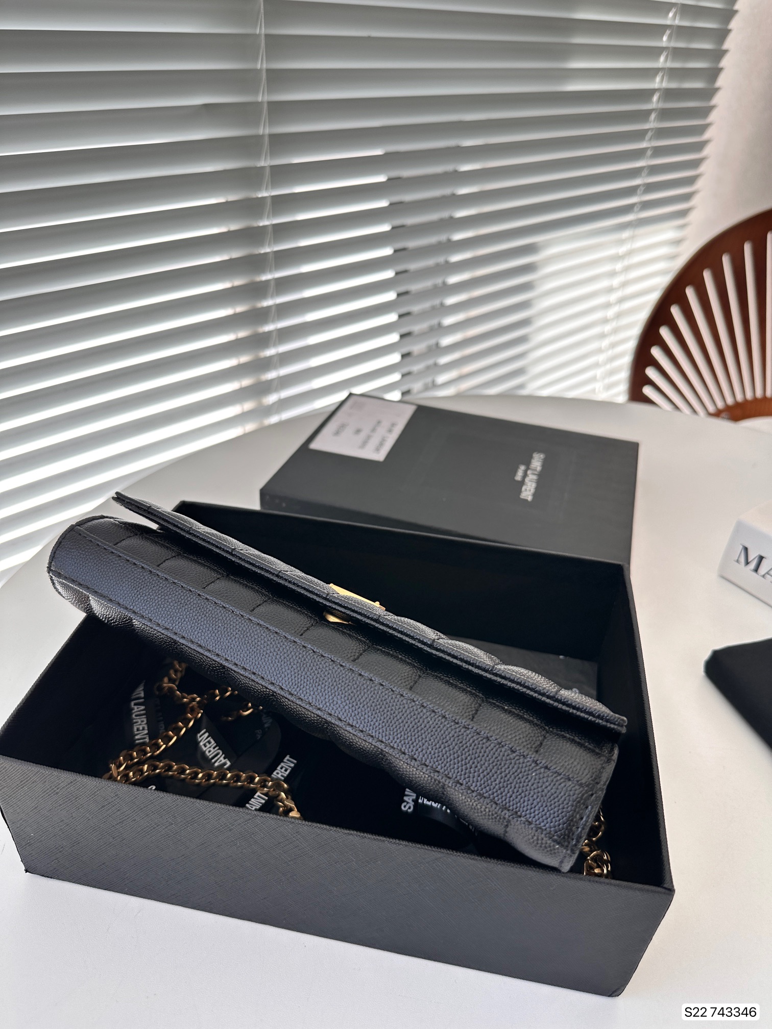 YSL Cassandre Chain Bag 743346 DB571 22.5cm