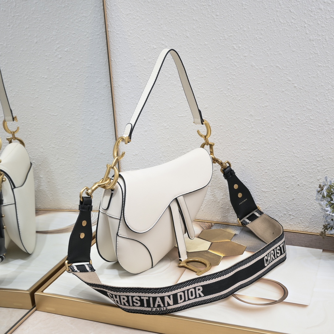 Saddle Bag White with weave strap 1033 XB012 25.5cm