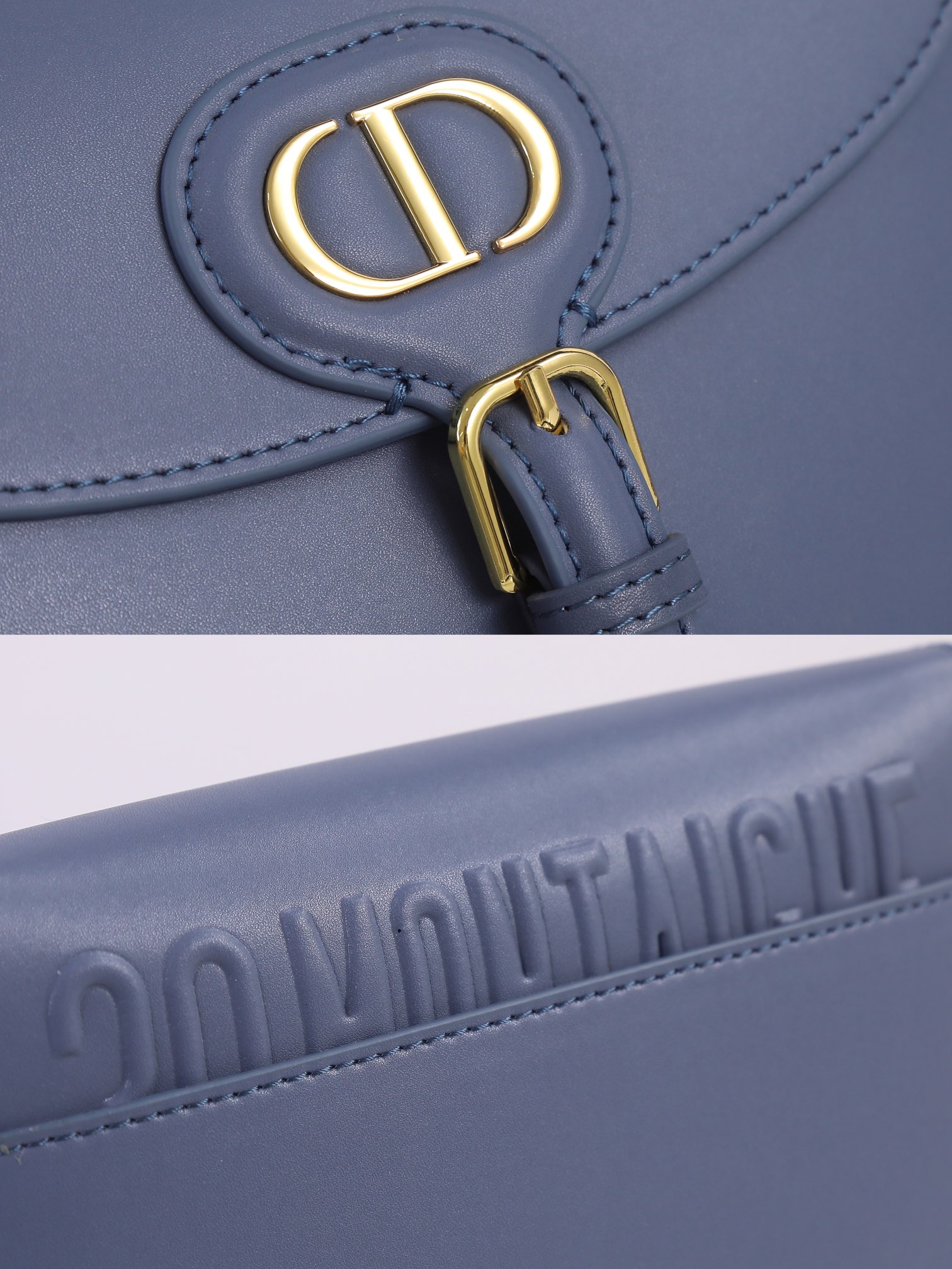 Medium Dior Bobby bag Blue CD-2011 XB081 22cm