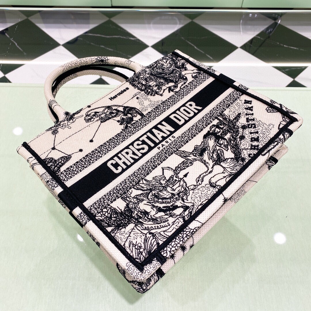 10A + top quality Small Dior Book Tote 1265 DLAM012 26.5cm