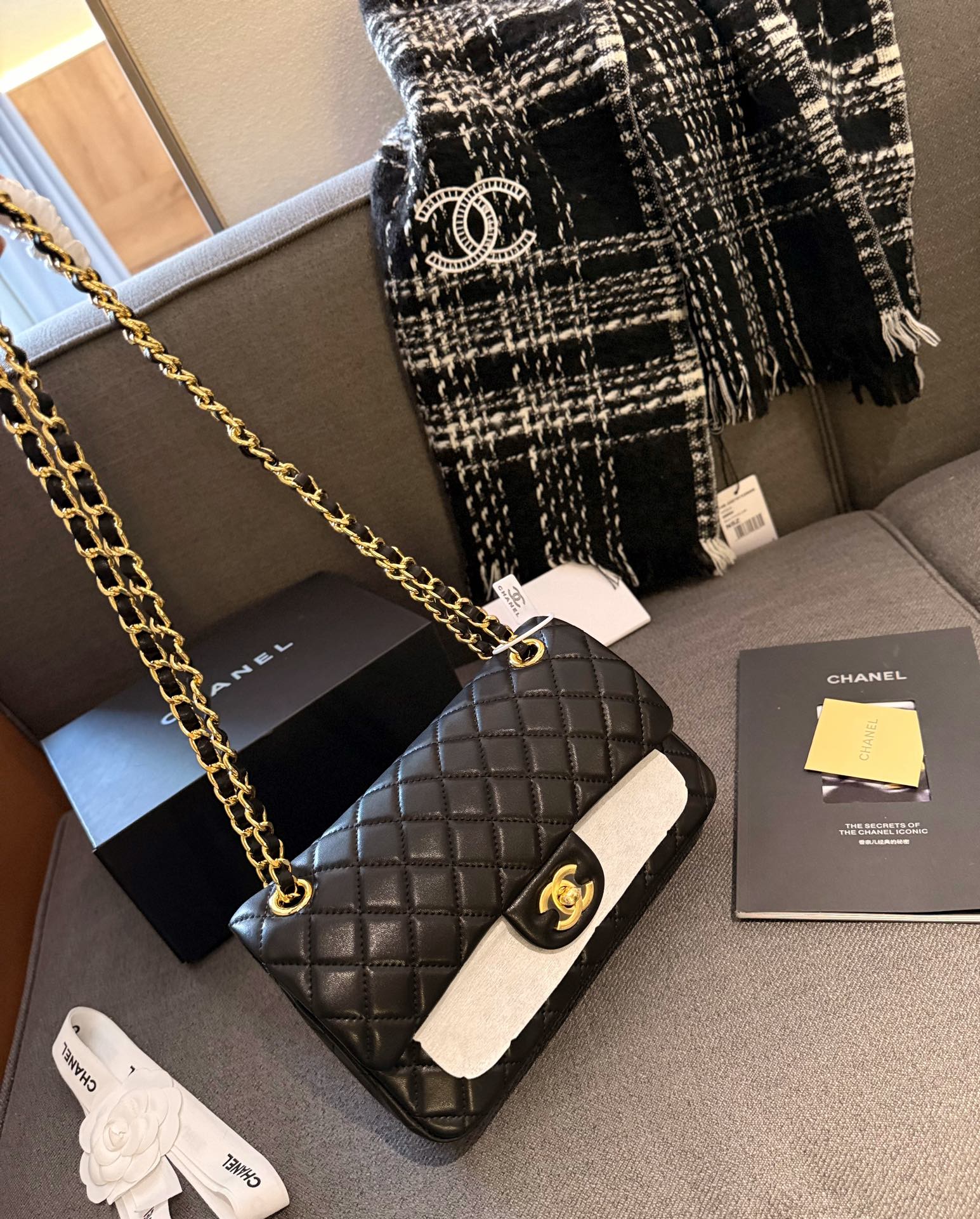Chanel Classic Flap Bag Sheep 1112CF LLS091 23cm