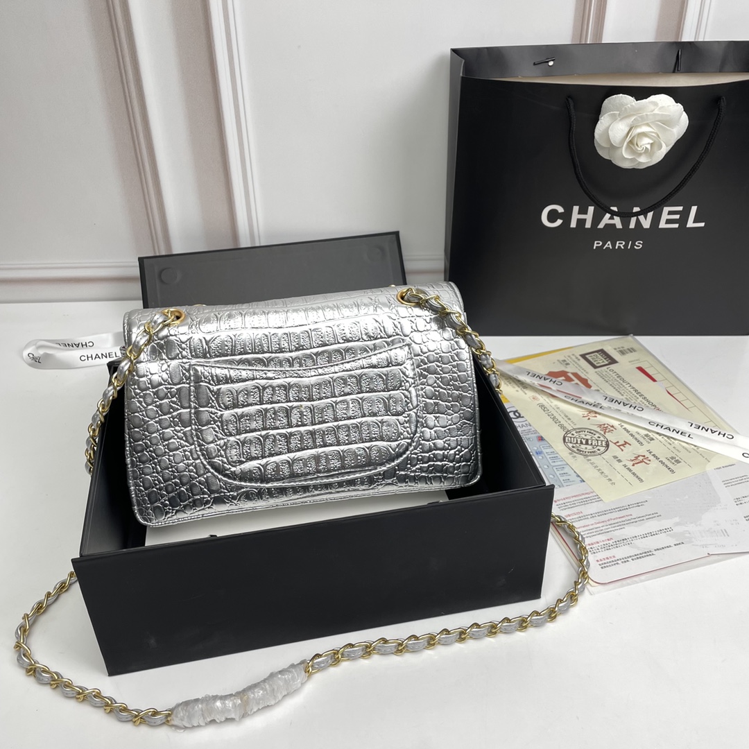 chanel 1112 Crocodile pattern LM081 25cm