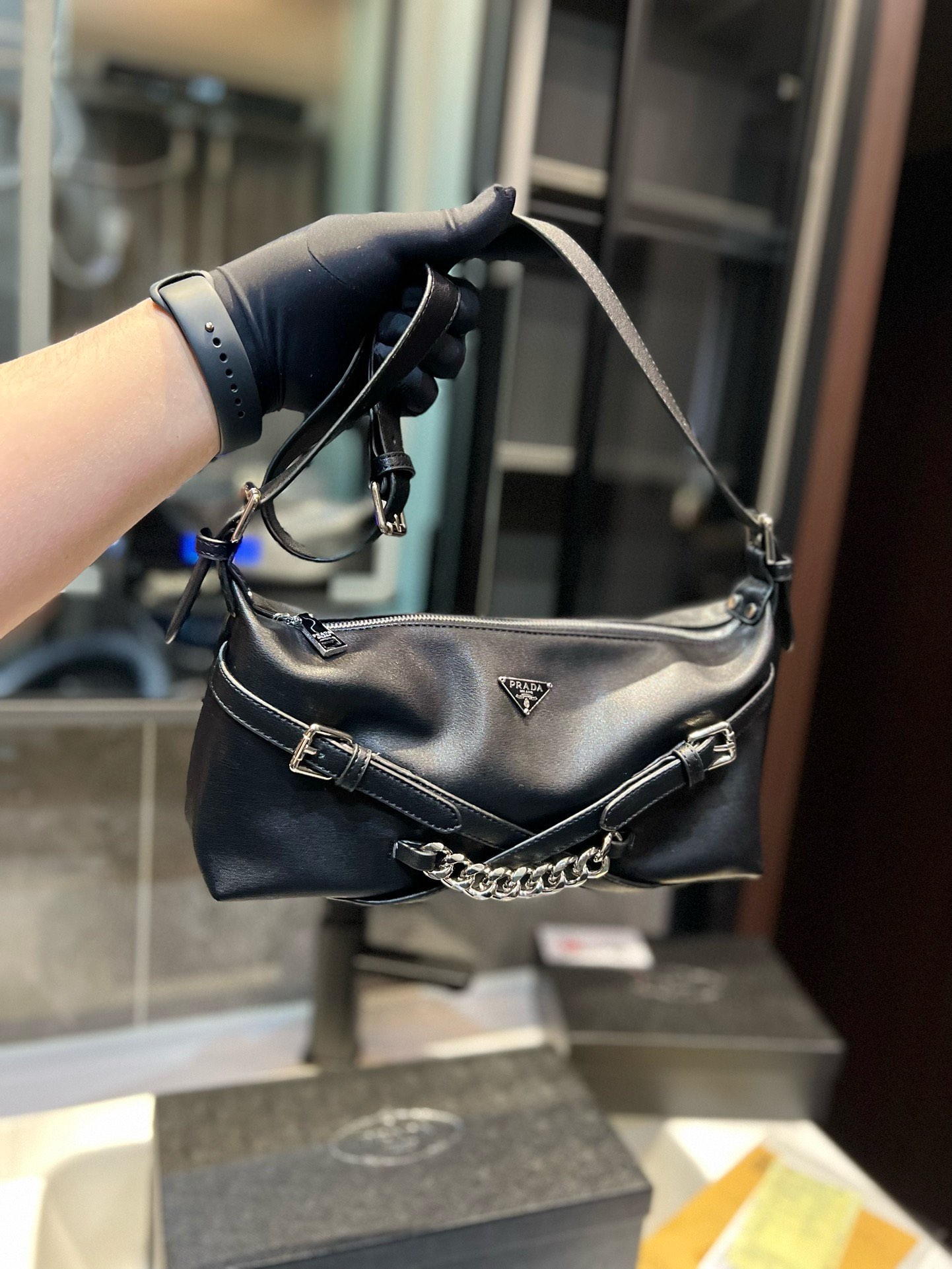 Prada Shoulder Bag 003 DB021 28cm